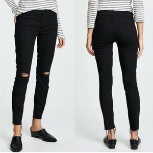 Mother Denim - The Looker - Ankle Fray - Black - Size 27